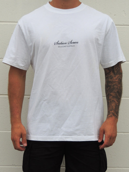 Section Seven Signature Tee In White