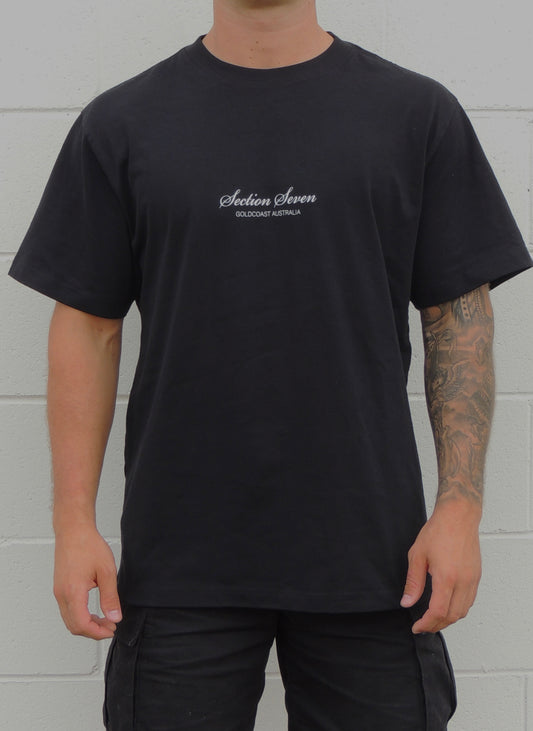 Section Seven Signature Tee In Black